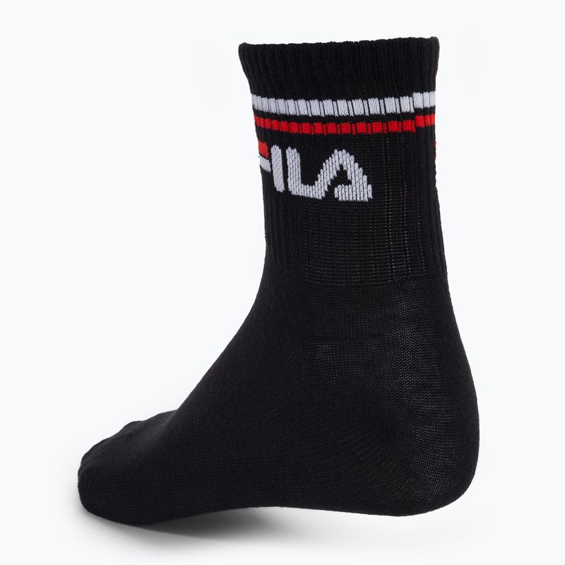 Fila Unisex Quarter 3 Pack socks black 3