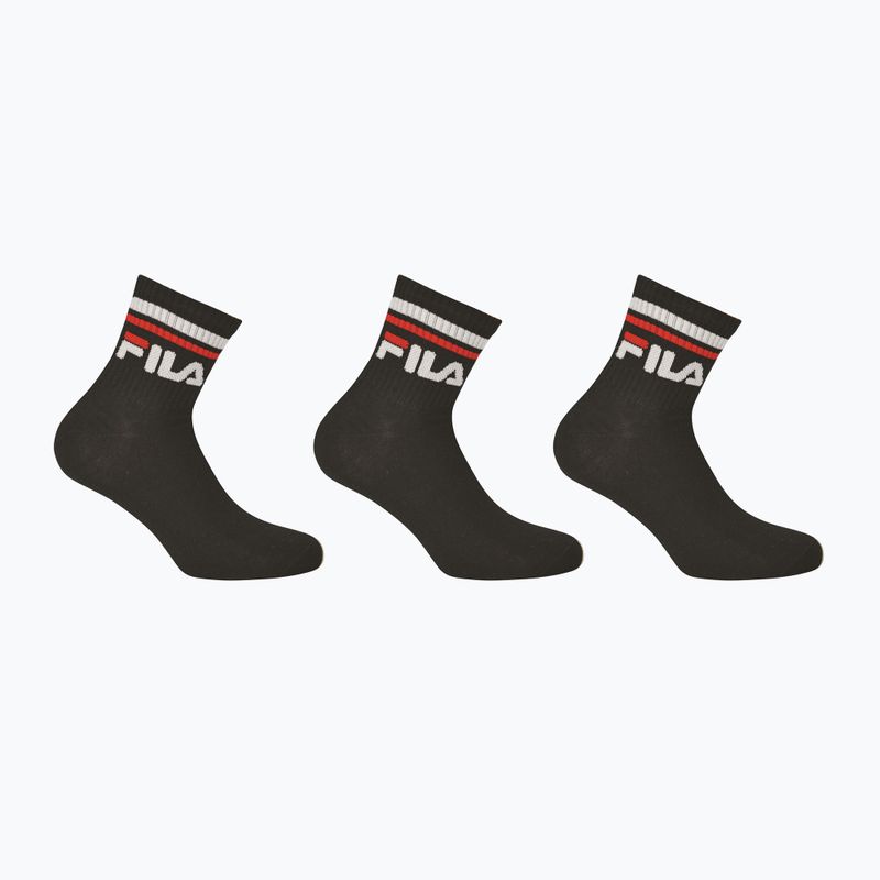 Fila Unisex Quarter 3 Pack socks black 5