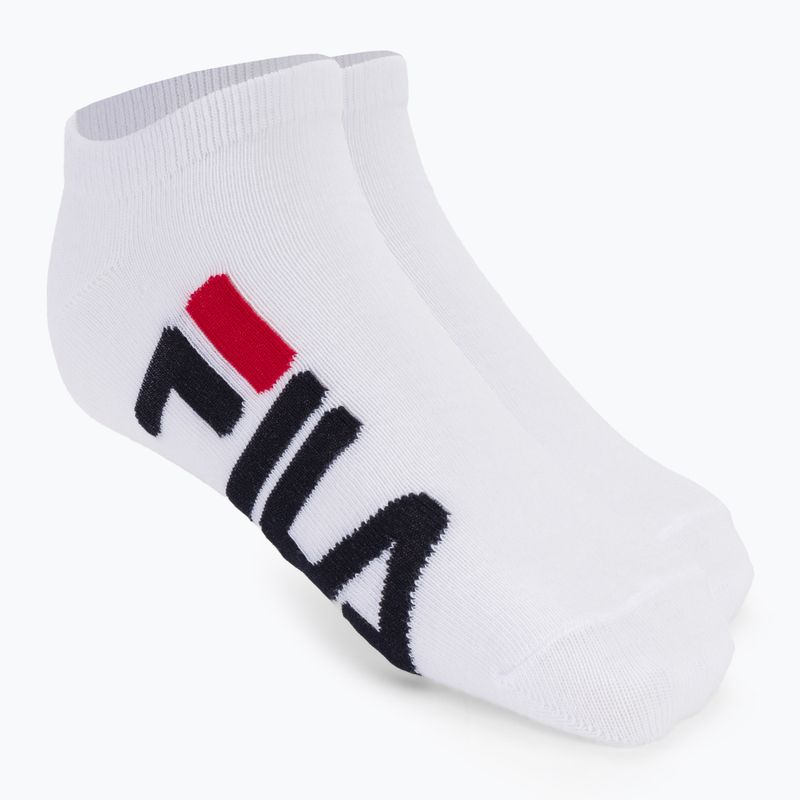 Fila Unisex Invisible 2 Pack socks white