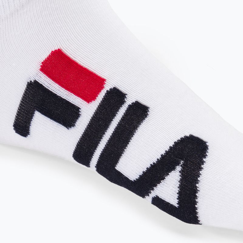 Fila Unisex Invisible 2 Pack socks white 4