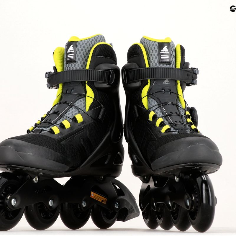 Men's Rollerblade Macroblade 84 BOA roller skates black/green 07370600 17