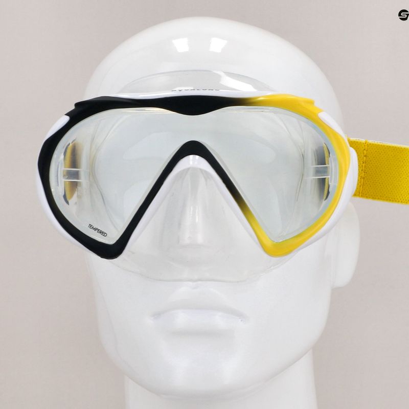 Aqualung Compass diving mask black/yellow MS5380107 3