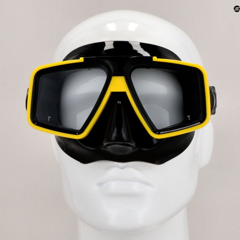 Mares Starfish diving mask black and yellow 411348 8