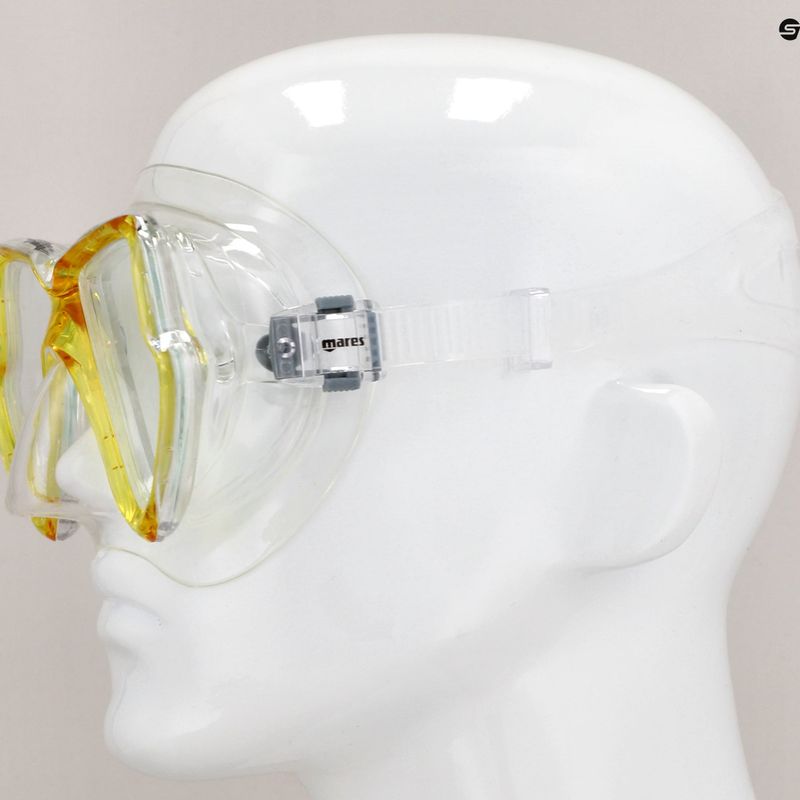 Mares Zephir snorkelling mask clear yellow 411319 3