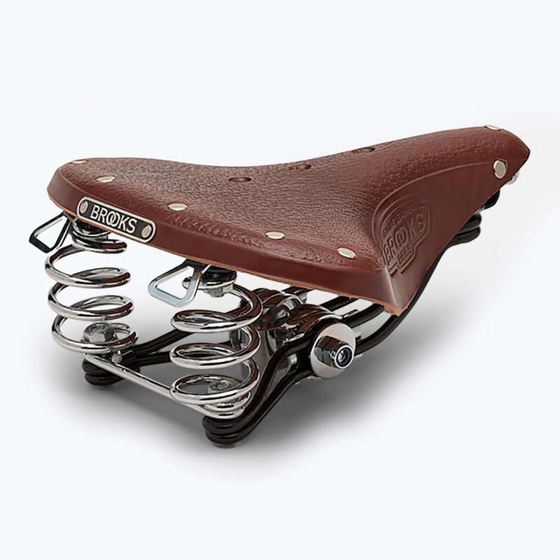 Brooks England B66 Short brown bicycle saddle 3