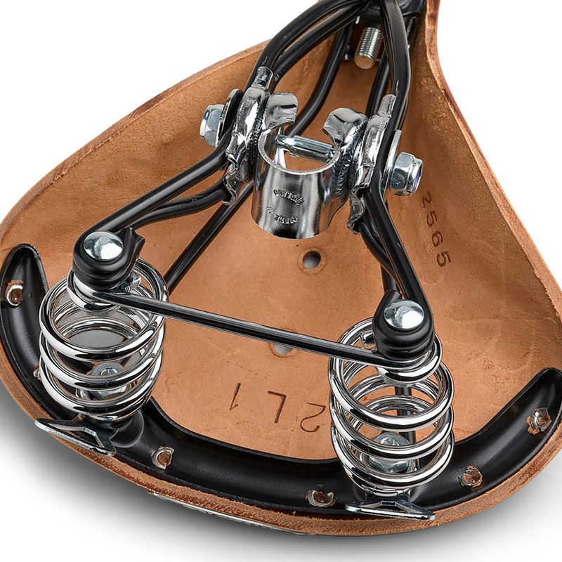 Brooks England B66 Short honey bicycle saddle 7