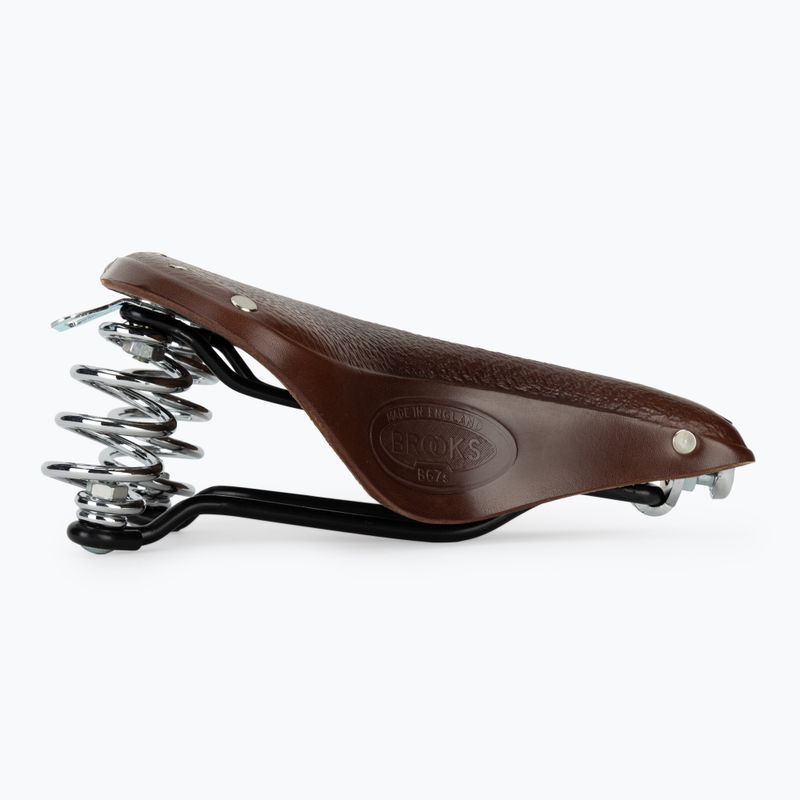 Brooks England B67 Short brown bicycle saddle 2