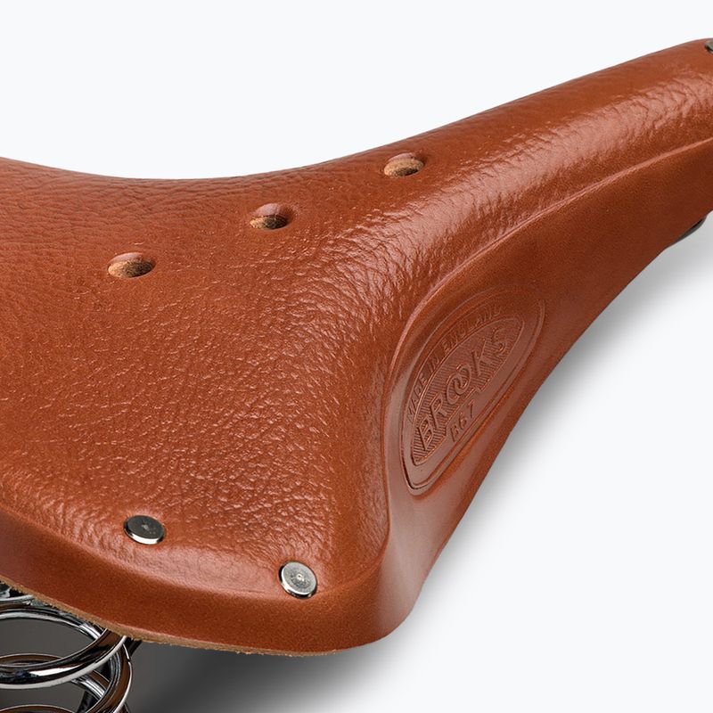 Brooks England B67 honey bicycle saddle 6