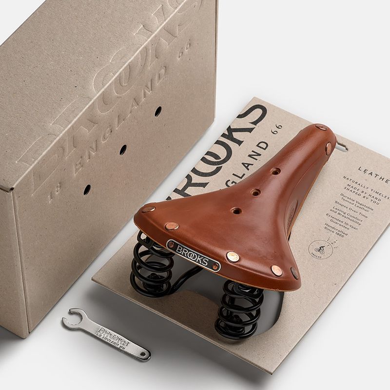 Brooks England Flyer Special honey bicycle saddle 8
