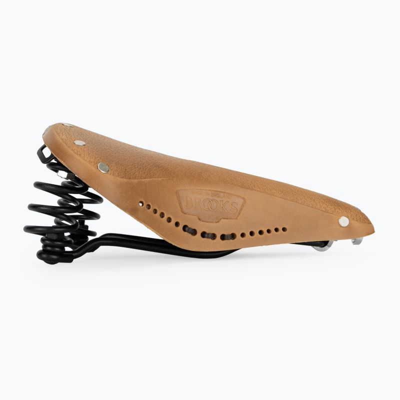 Brooks England Flyer softened dark tan bicycle saddle 2
