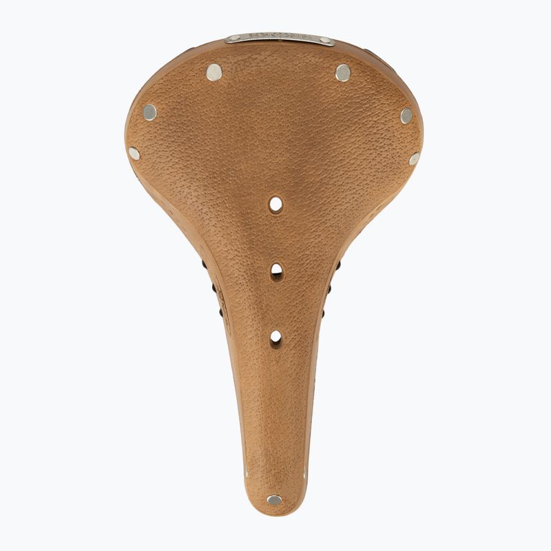 Brooks England Flyer softened dark tan bicycle saddle 3
