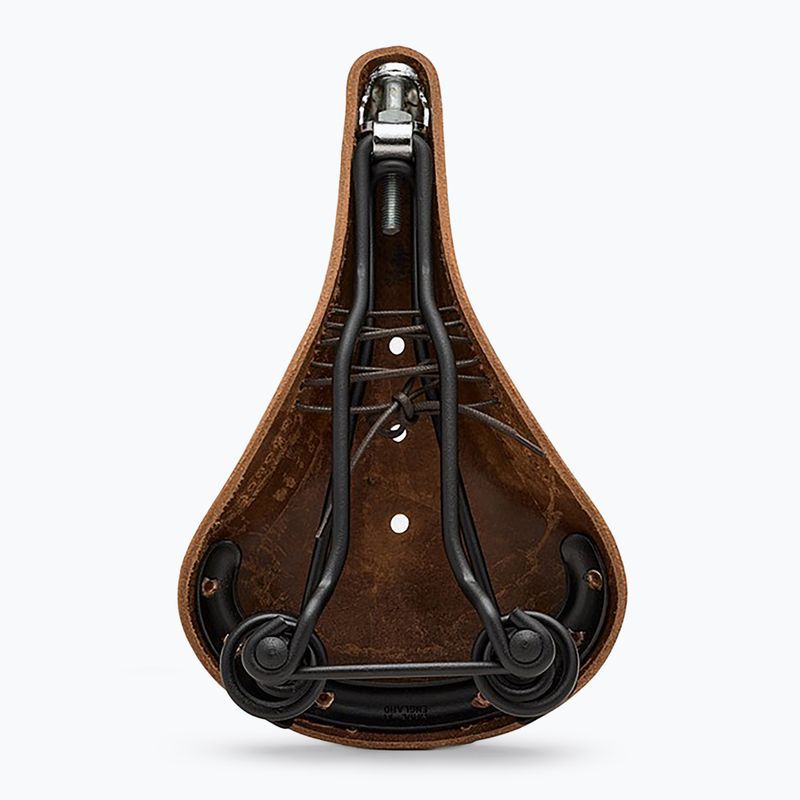 Brooks England Flyer softened dark tan bicycle saddle 2