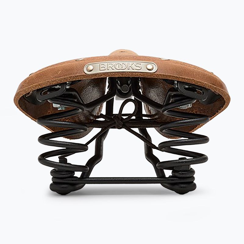 Brooks England Flyer softened dark tan bicycle saddle 5
