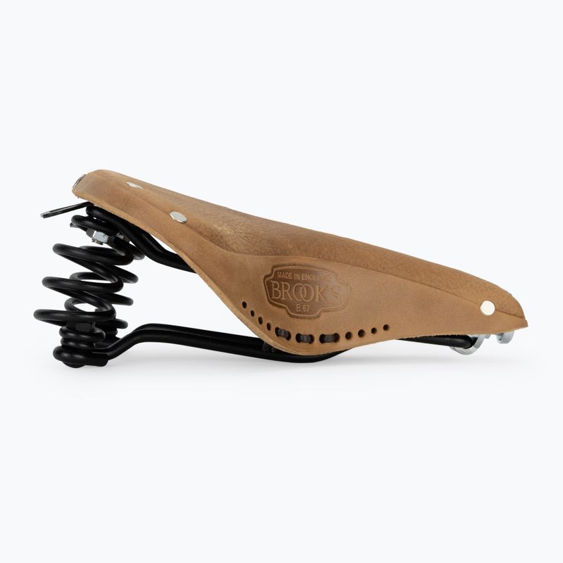 Brooks England B67 Softened dark tan bicycle saddle 2