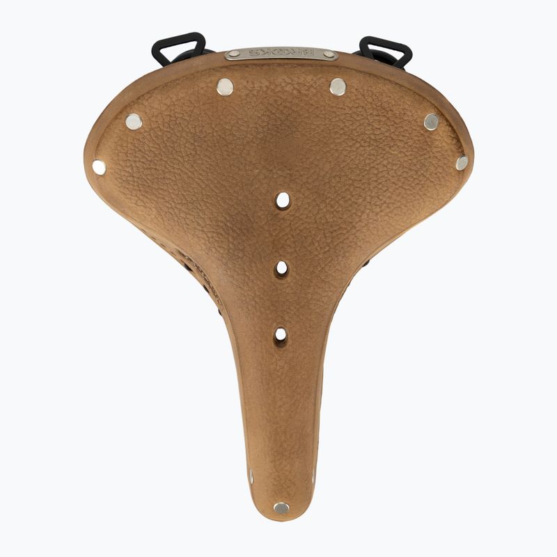 Brooks England B67 Softened dark tan bicycle saddle 3
