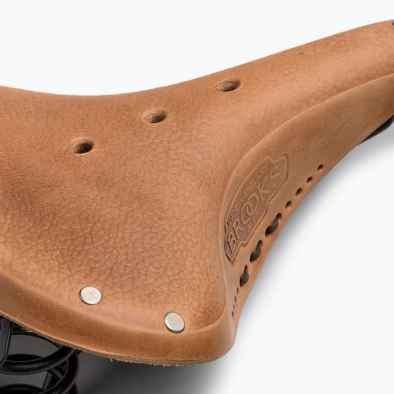 Brooks England B67 Softened dark tan bicycle saddle 6
