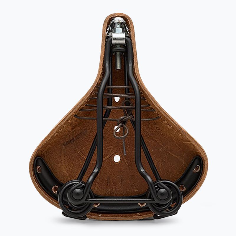 Brooks England B67 Softened Short dark tan bicycle saddle 2