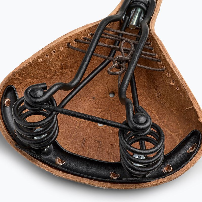 Brooks England B67 Softened Short dark tan bicycle saddle 7
