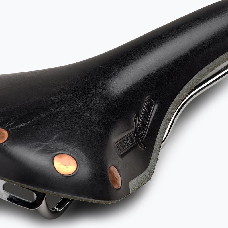 Brooks England Swift black bicycle saddle 6