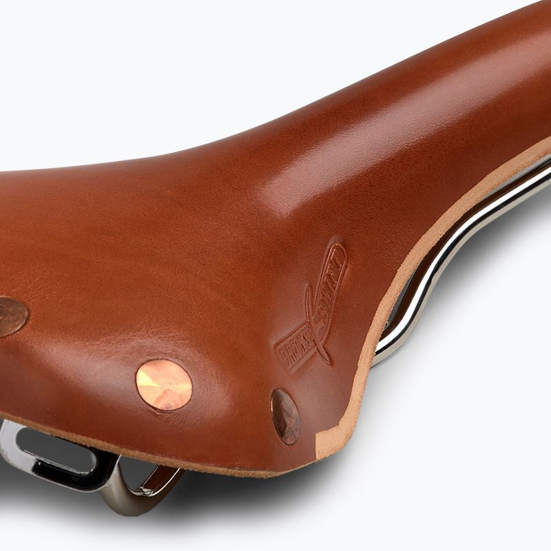 Brooks England Swift honey bicycle saddle 6