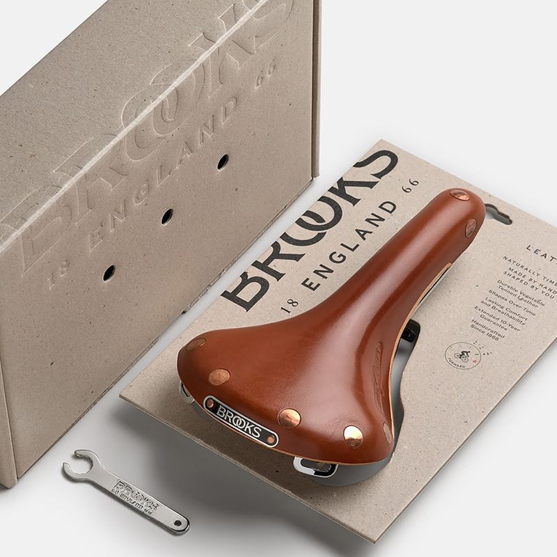 Brooks England Swift honey bicycle saddle 8