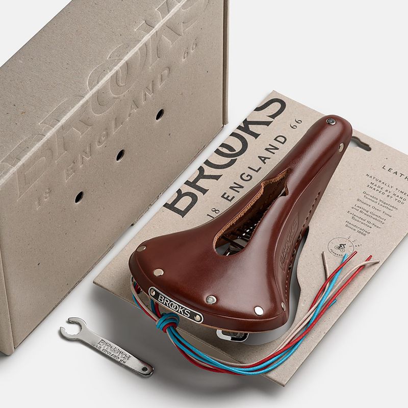 Brooks England B17 Narrow Carved brown bicycle saddle 8