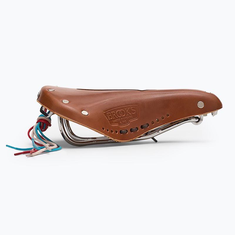 Brooks England B17 Carved Short honey bike saddle 4