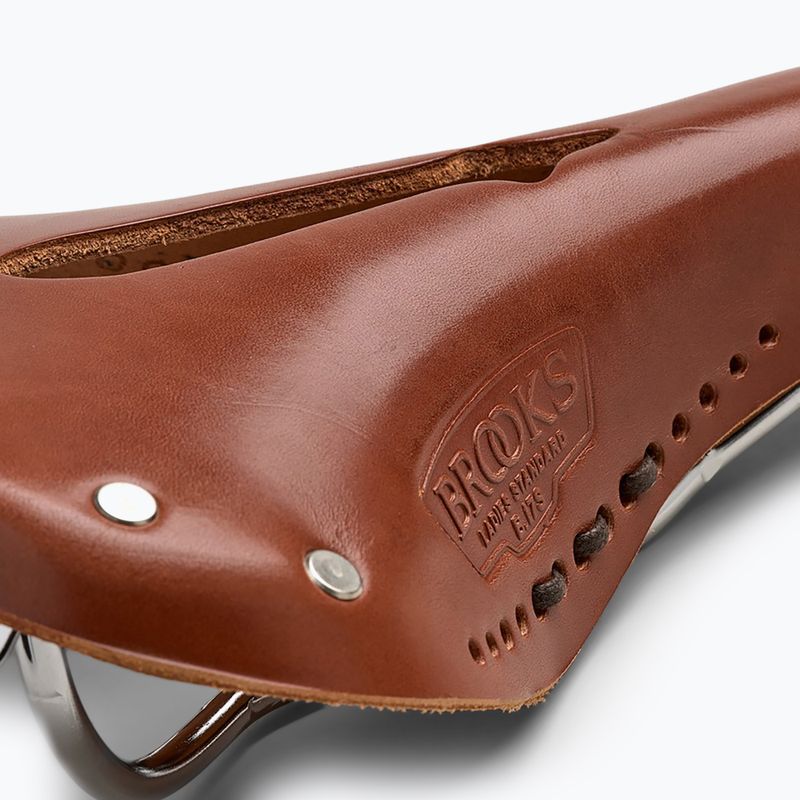 Brooks England B17 Carved Short honey bike saddle 6