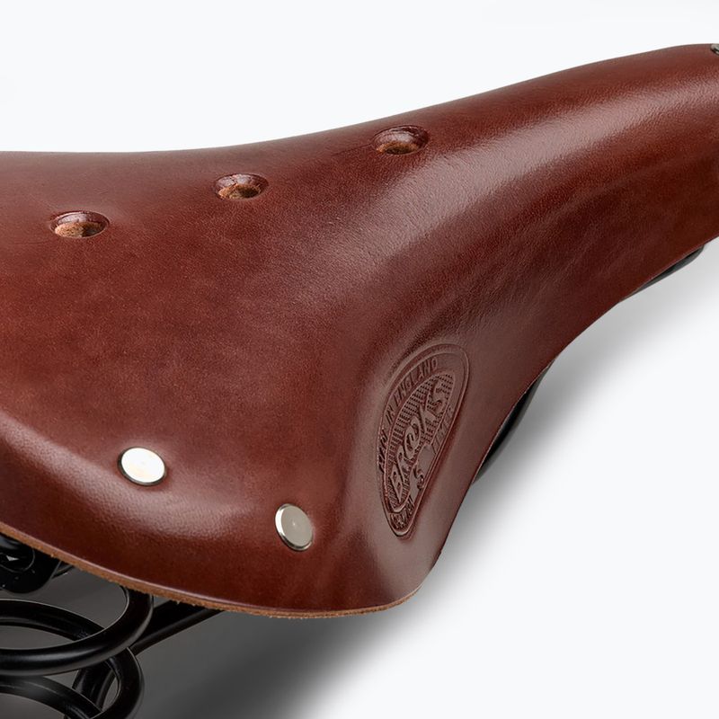 Brooks England Flyer Short brown bicycle saddle 6