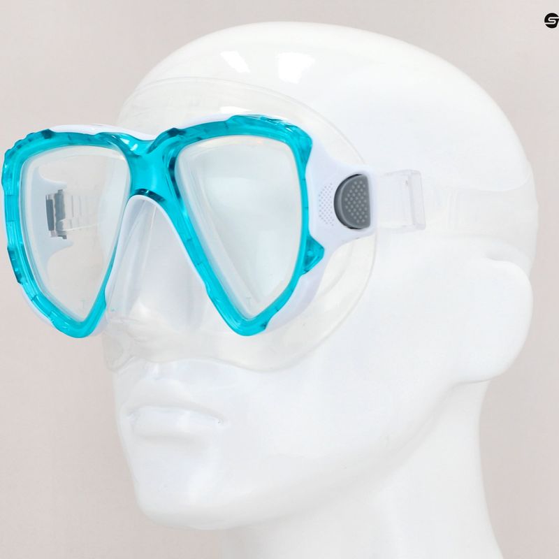 Mares Trygon snorkelling mask clear blue 411262 8