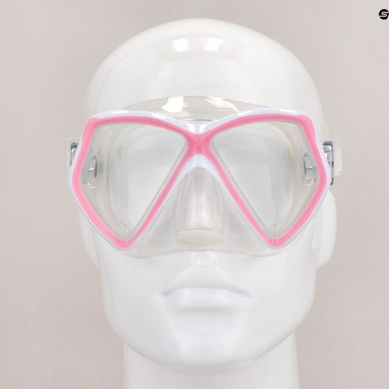 Mares Pirate children's diving mask clear pink 411321 9
