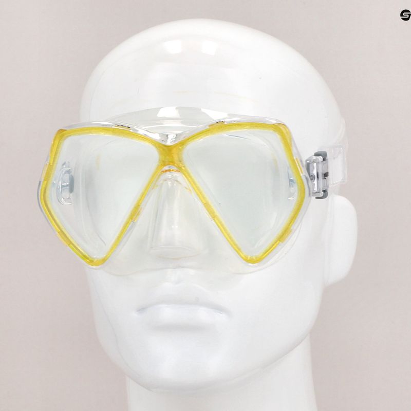 Mares Pirate children's diving mask clear yellow 411321 8