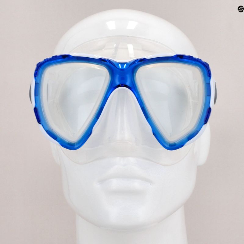 Mares Trygon snorkelling mask clear and navy blue 411262 8