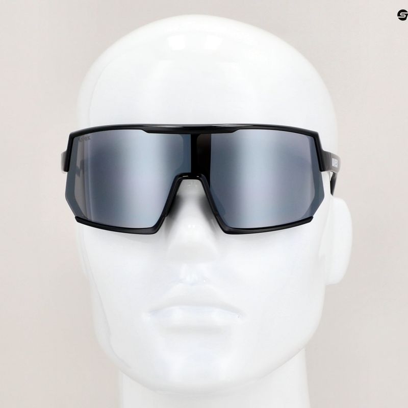 UVEX Sportstyle 235 black matt/mirror silver cycling glasses S5330032216 7