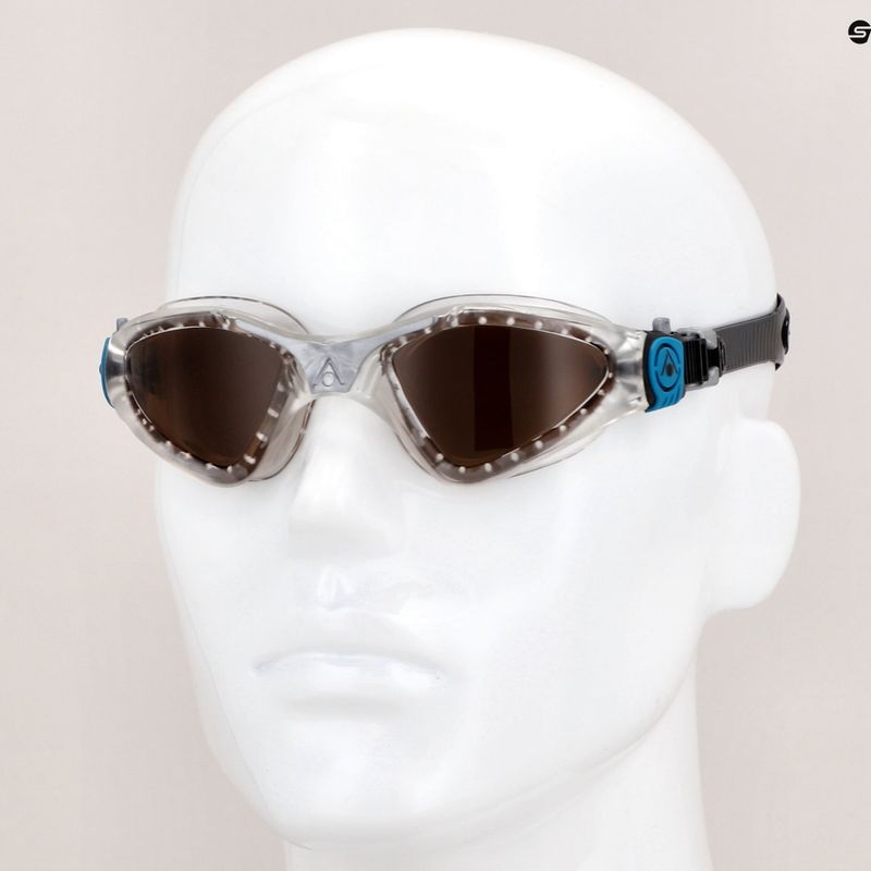 Aquasphere Kayenne transparent/silver/brown polarised swimming goggles EP2960098LP 11