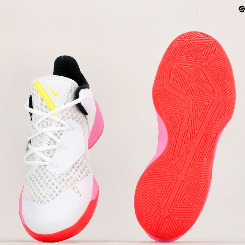 Nike Zoom Hyperspeed Court SE volleyball shoes white/black/bright crimson 12