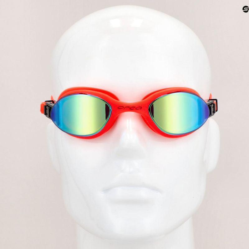 Orca Killa 180º high visibility orange/mirror swim goggles FVA30054 7