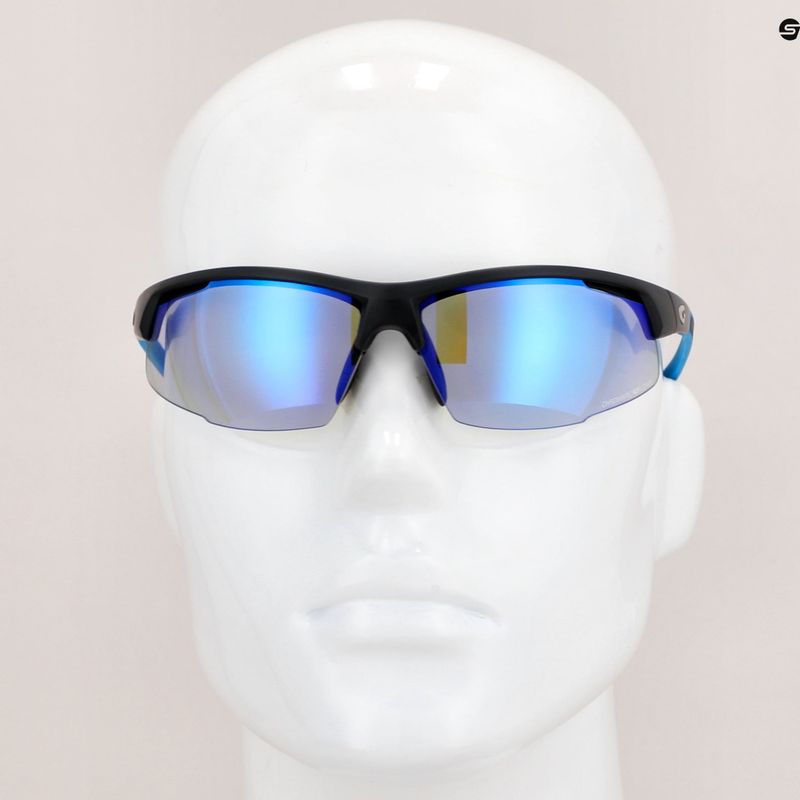 GOG Falcon C matt black/blue/polychromatic blue cycling glasses E668-1 7