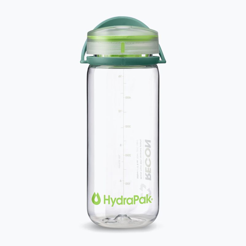 HydraPak Recon 500 ml clear/evergreen lime travel bottle