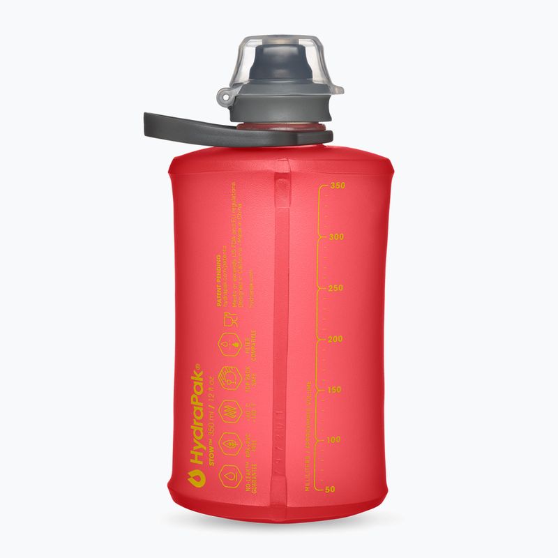 HydraPak Stow 350ml redwood travel bottle 2