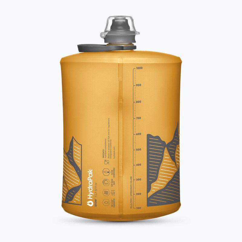 Travel bottle HydraPak Stow 1000 ml golden yellow 2