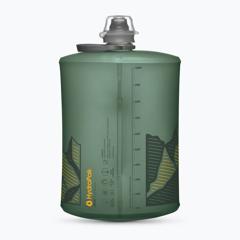 Travel bottle HydraPak Stow 1000 ml sage green 2