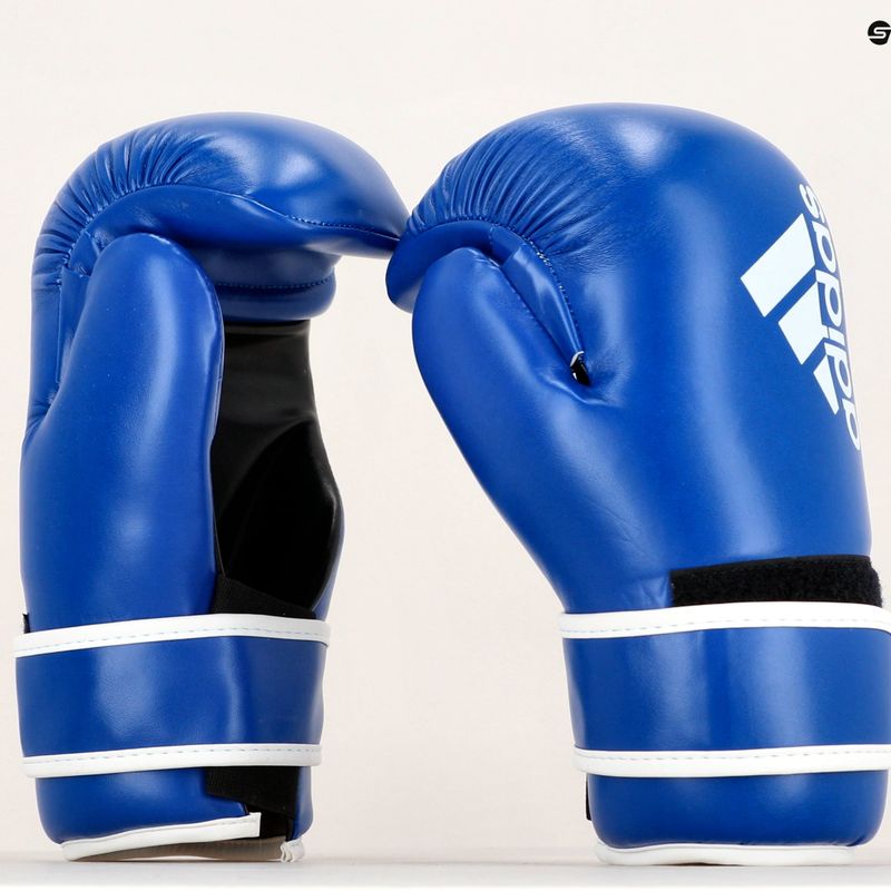 adidas Point Fight boxing gloves Adikbpf100 blue and white ADIKBPF100 9