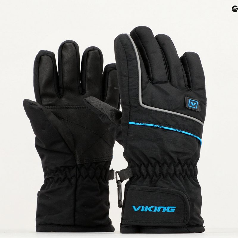 Viking Kevin children's ski gloves black 120/11/2255/15 8