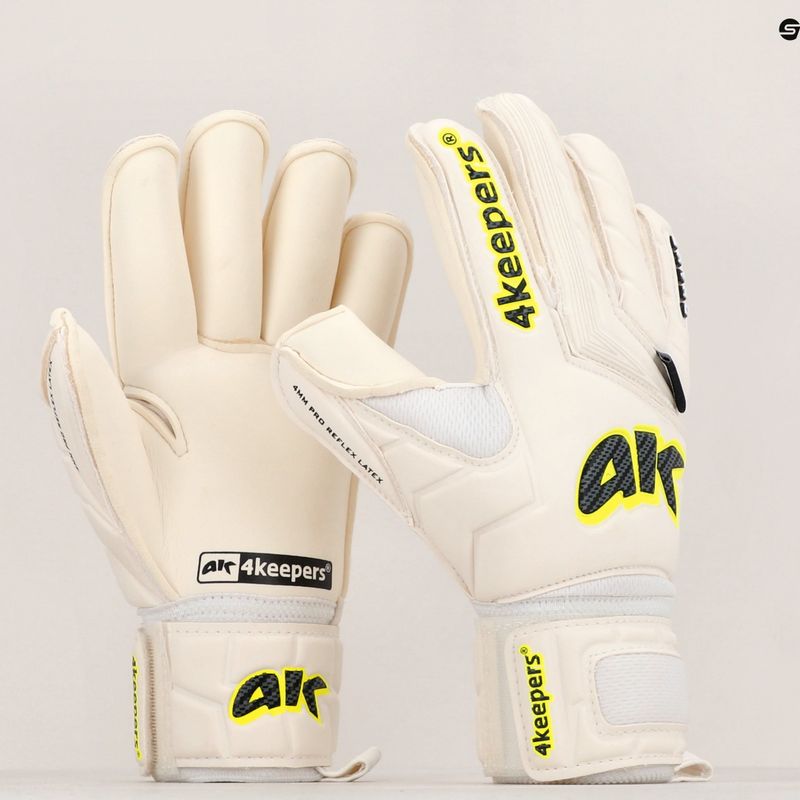4keepers Champ Carbo V RF children's goalkeeper gloves white 11