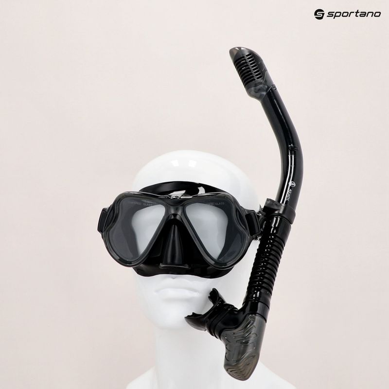 AQUASTIC Snorkelling Kit Black MSA-01C 18