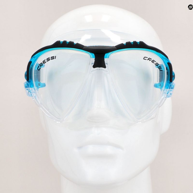 Cressi Matrix clear blue diving mask DS301063 8