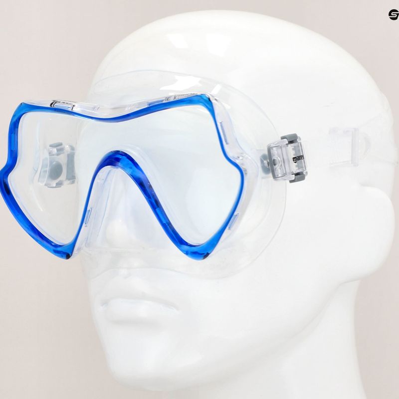 Mares Pure Vision clear blue snorkelling mask 411217 7