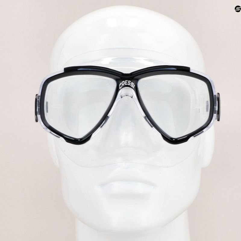 Cressi Perla clear/black diving mask DN207950 3