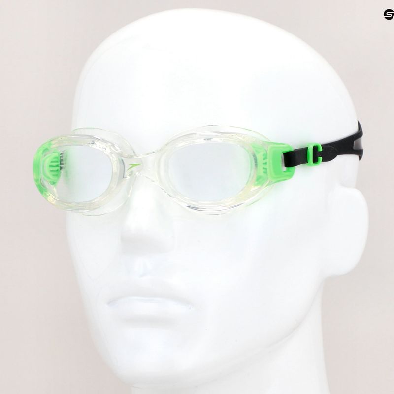 Speedo Futura Classic green/clear swimming goggles 8-10898B568 9